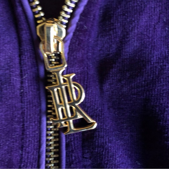 Ralph Lauren velour zip up jacket. - Picture 5 of 6